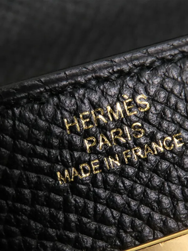 Hermes Pre Owned 2022 Epsom Kelly To Go Wallet Crossbody Bag Black FARFETCH PH