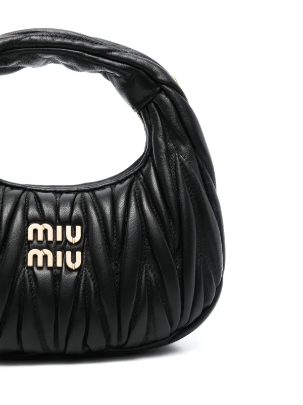 トートバッグ MIU MIU Women Bags 5BB117MON2CRW Black Miu Miu Mini Wander Tote Bag | Black | FARFETCH