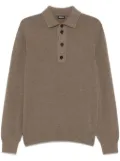 Zegna mélange-effect polo shirt - Brown