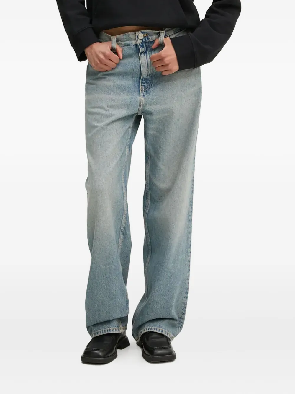 Won Hundred logo-patch five-pocket jeans | Blue | Image 1