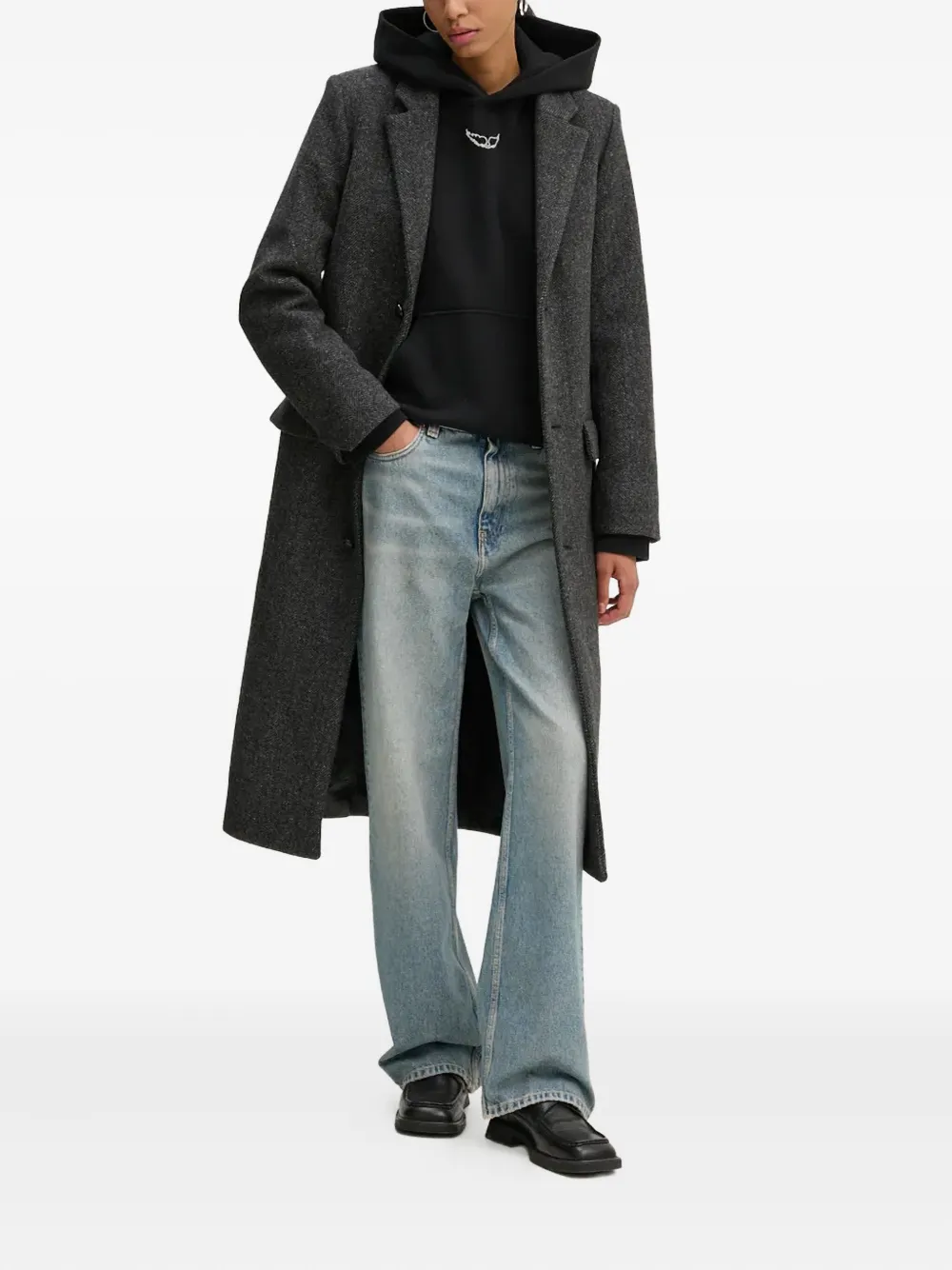 Won Hundred logo-patch five-pocket jeans - Blauw