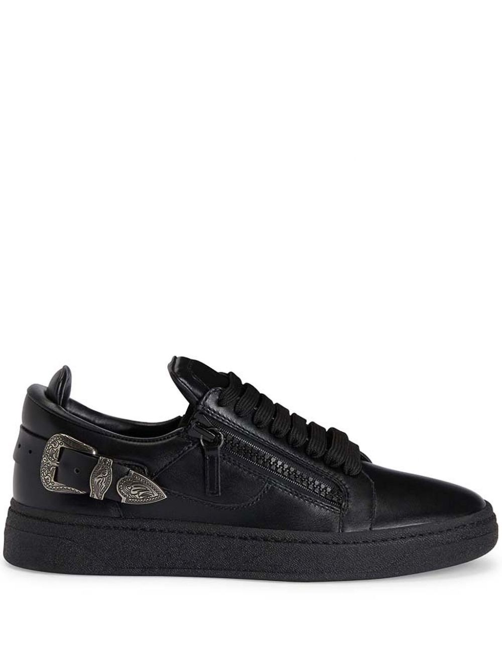 Giuseppe Zanotti Leren sneakers Zwart