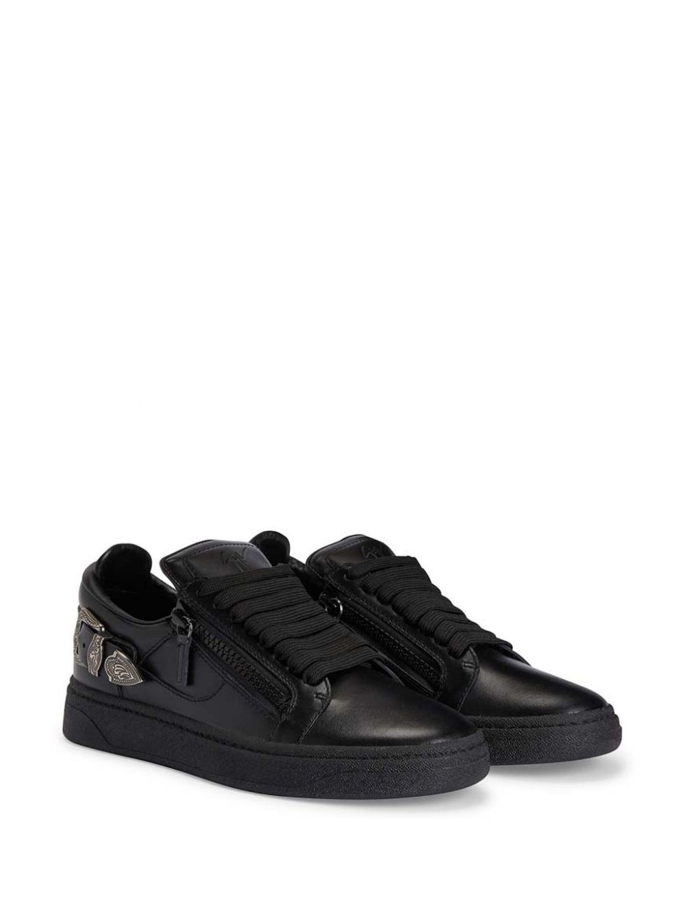 Giuseppe Zanotti Leren sneakers - Zwart