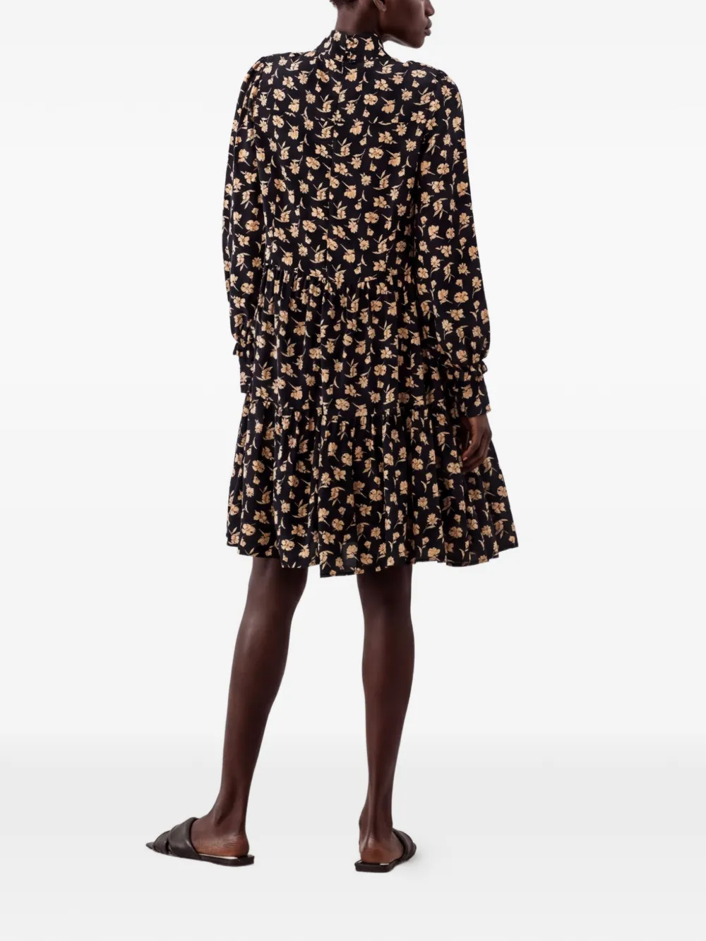 IVY OAK Jurk met bloemenprint Zwart