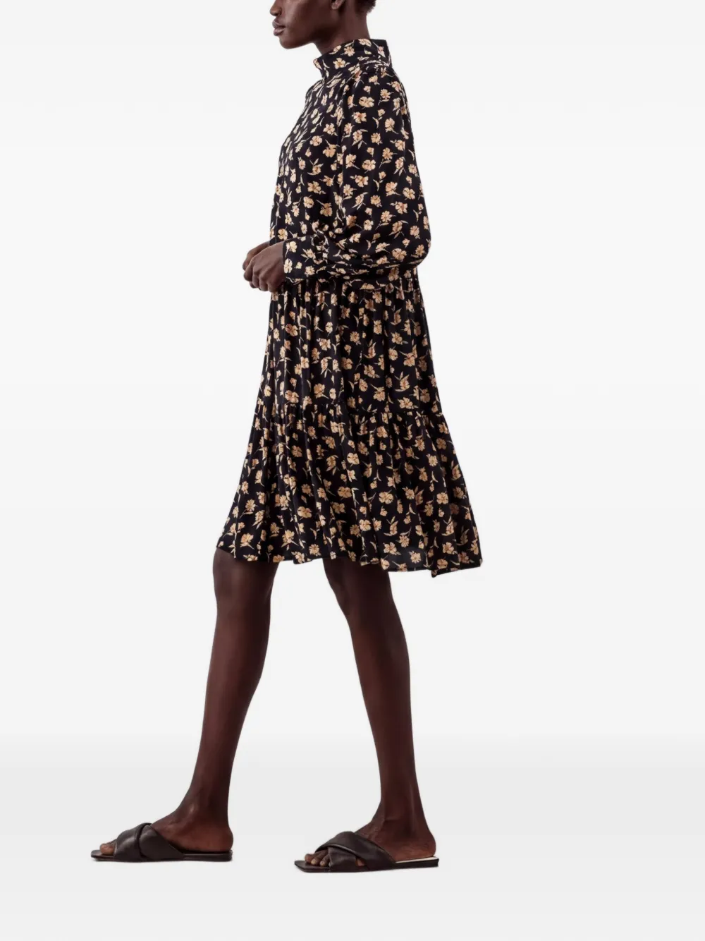 IVY OAK Jurk met bloemenprint Zwart