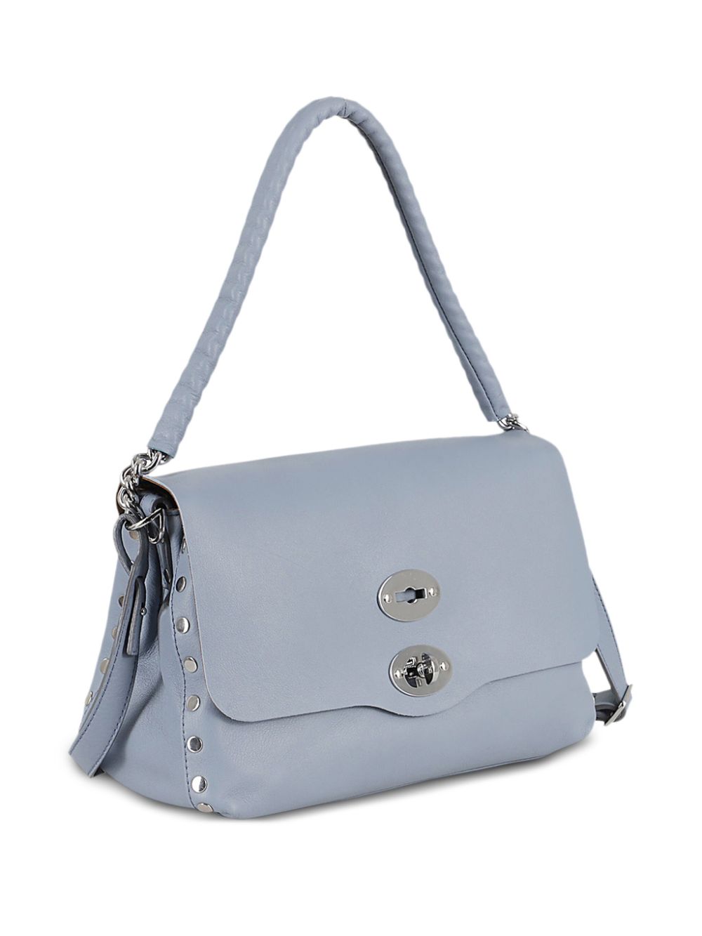 Zanellato Postina leren shopper Blauw