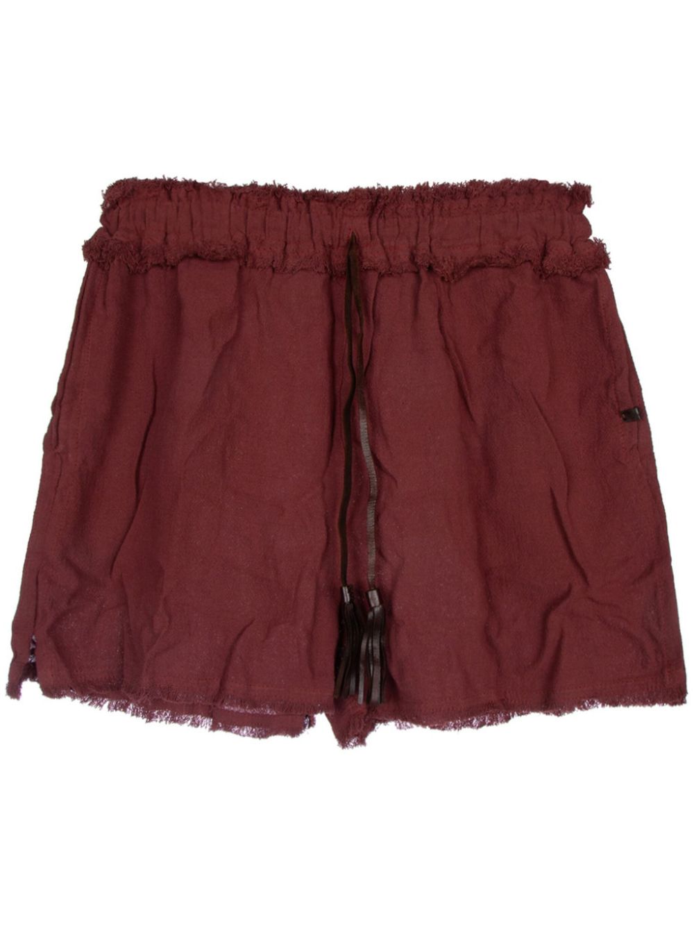 drawstring elasticated shorts