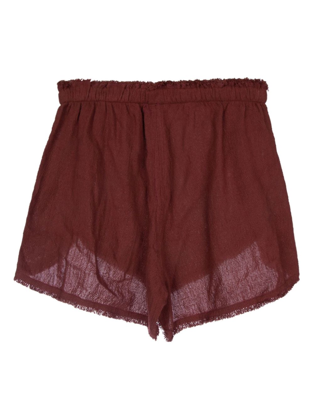 Caravana Semi-doorzichtige shorts - Rood