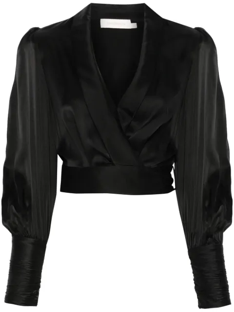 ZIMMERMANN silk wrap top