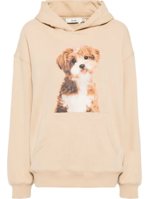 b+ab puppy-print hoodie