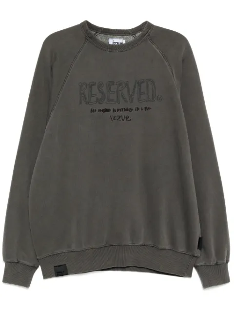 izzue embroidered sweatshirt