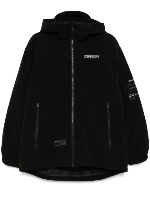 izzue logo padded jacket