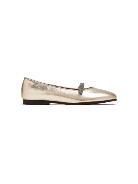 Brunello Cucinelli Monili-embellished ballet flats