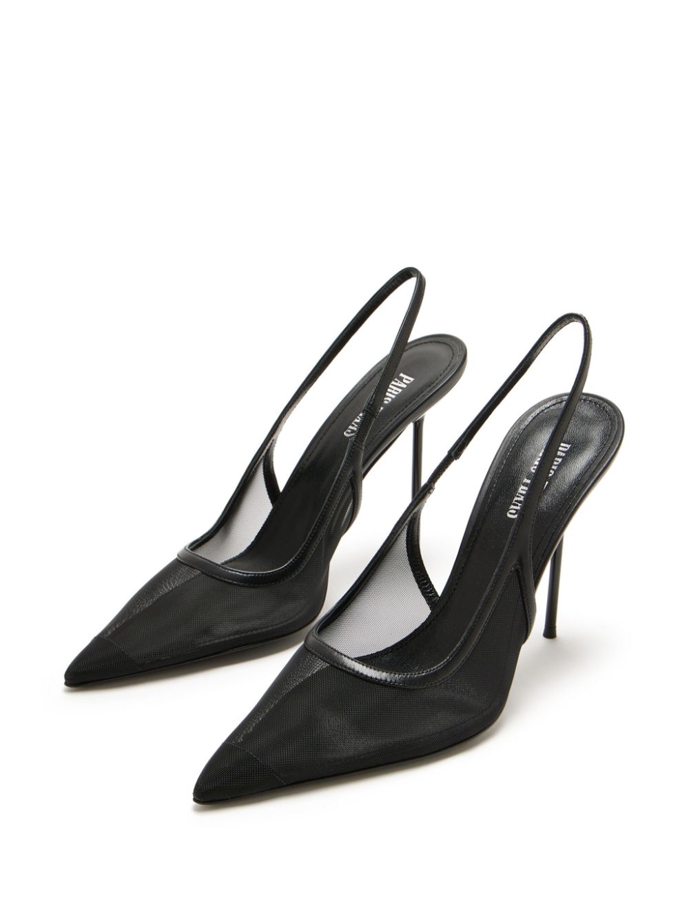 Paris Texas 115 mm Lidia slingback pumps Zwart