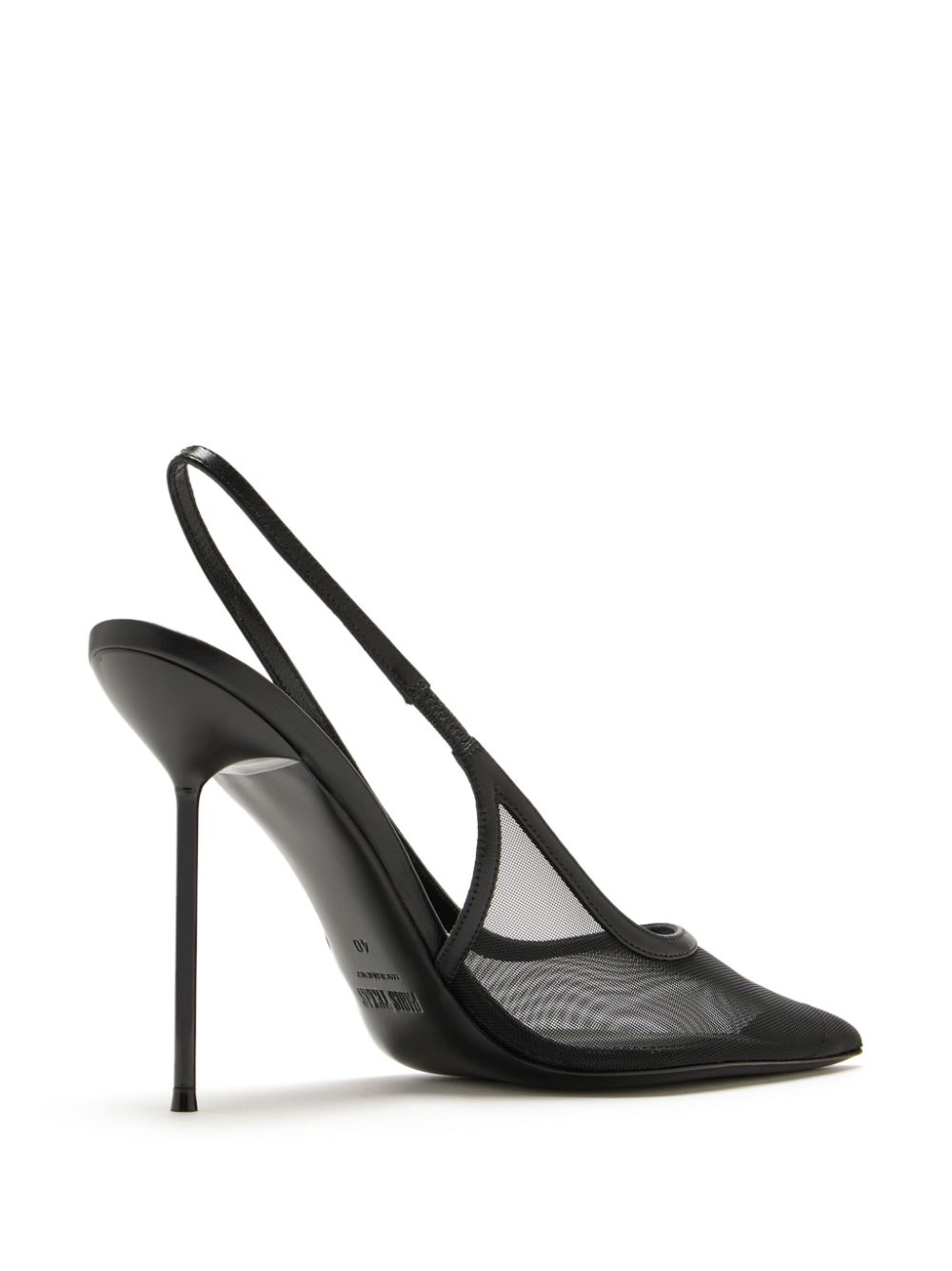 Paris Texas 115 mm Lidia slingback pumps Zwart