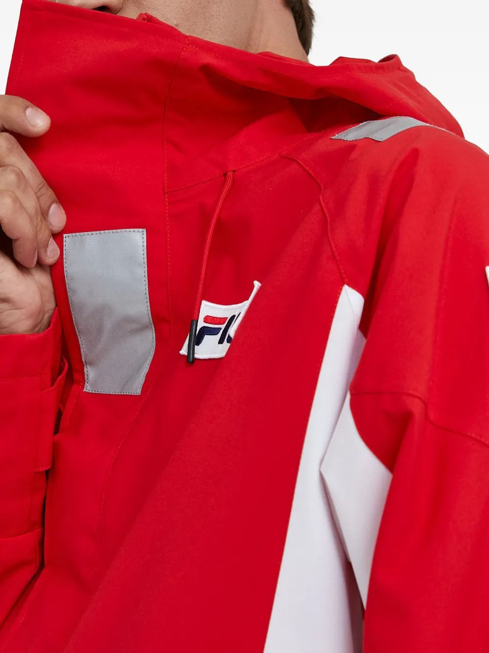 Fila Jack met capuchon en ceintuur Rood