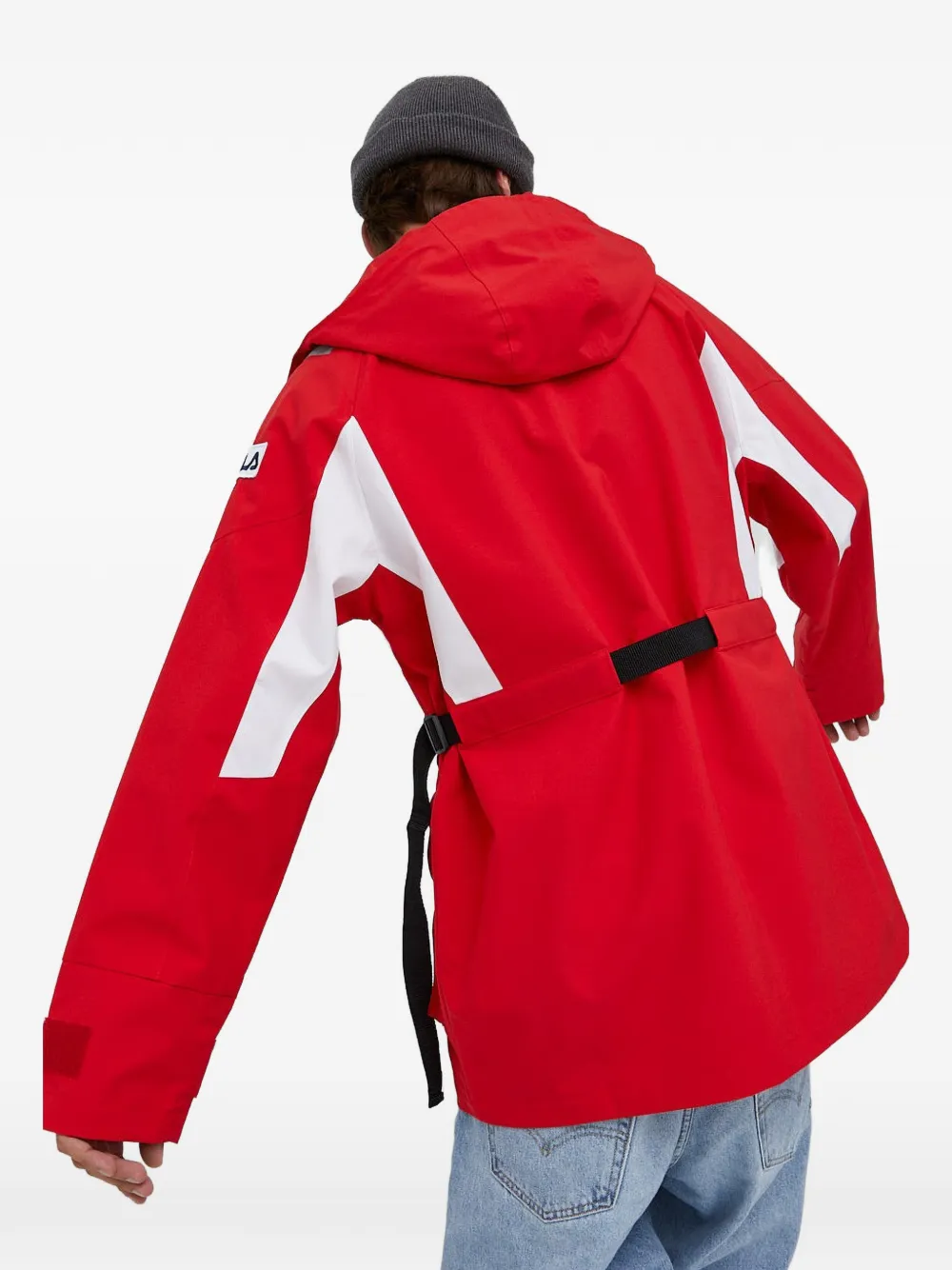  Fila Hooded Belted Jacket - Red 