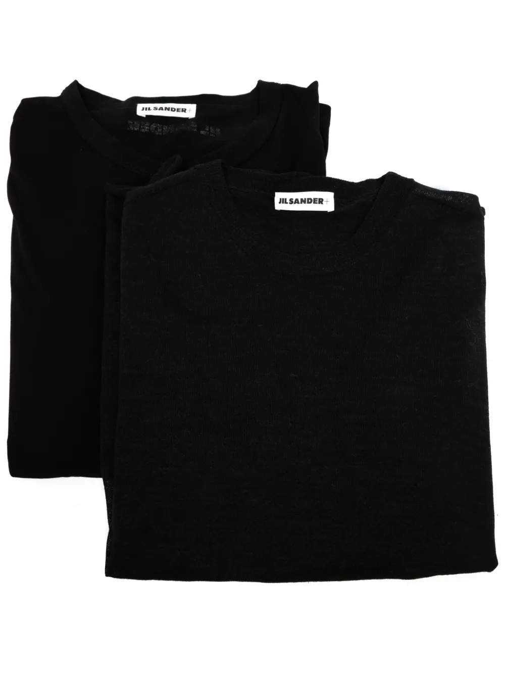 Jil Sander Twee T-shirts + met lange mouwen Zwart