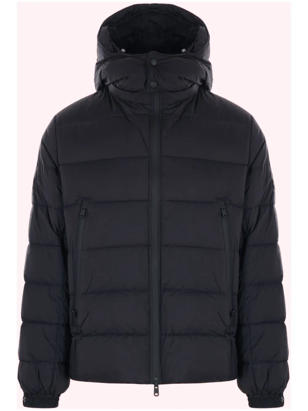 Tatras 'borbore' Blue Down Jacket With Hood And Logo Patch In Blue