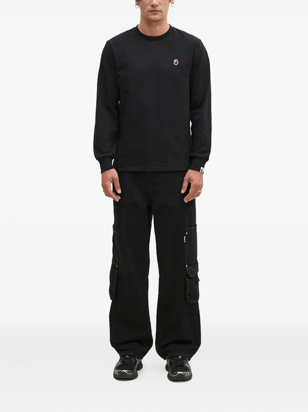 A BATHING APE® One Point logo-appliqué sweatshirt | Sweatshirts | Image 2