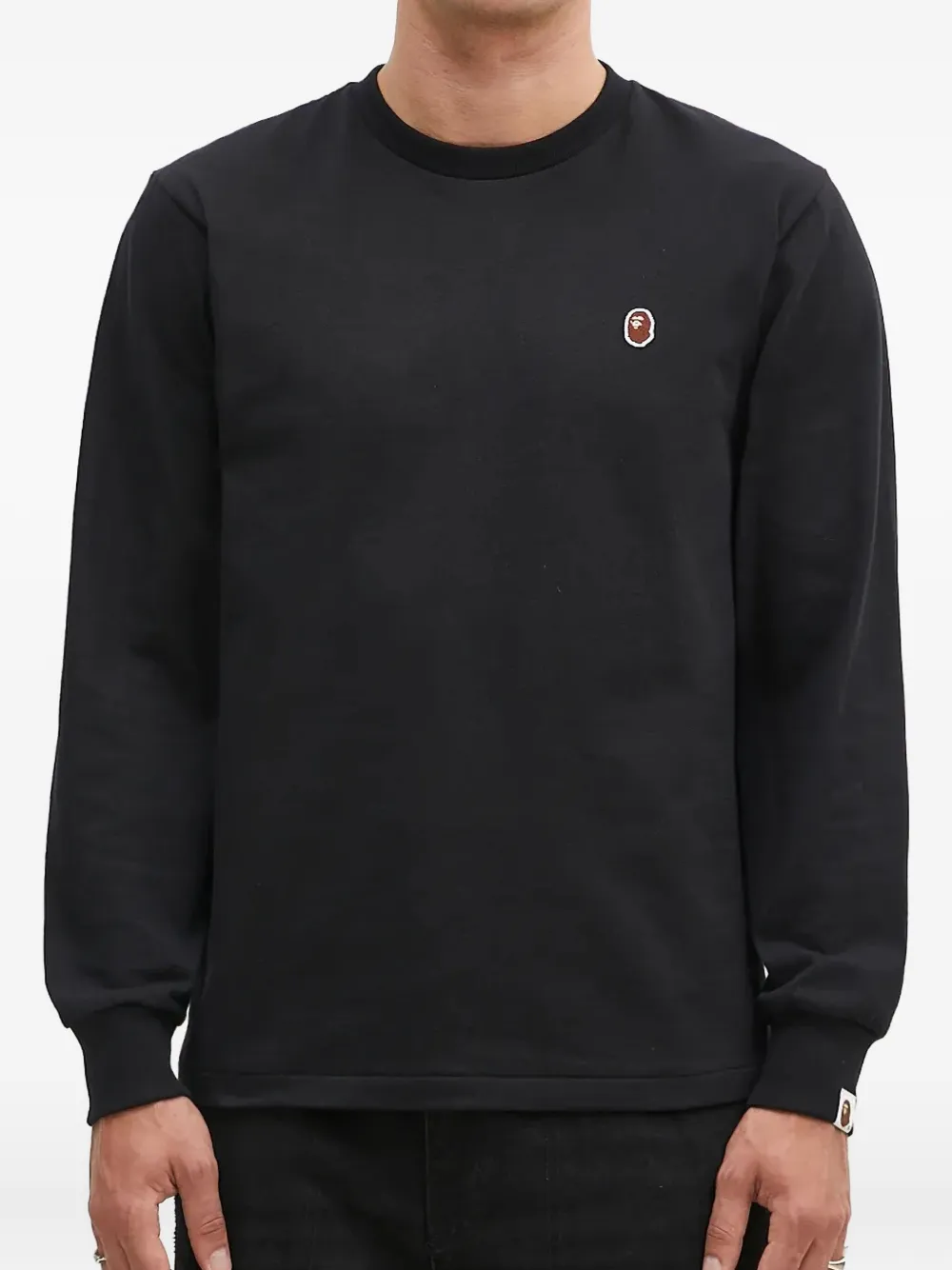 A BATHING APE One Point sweater met logo-applicatie Zwart