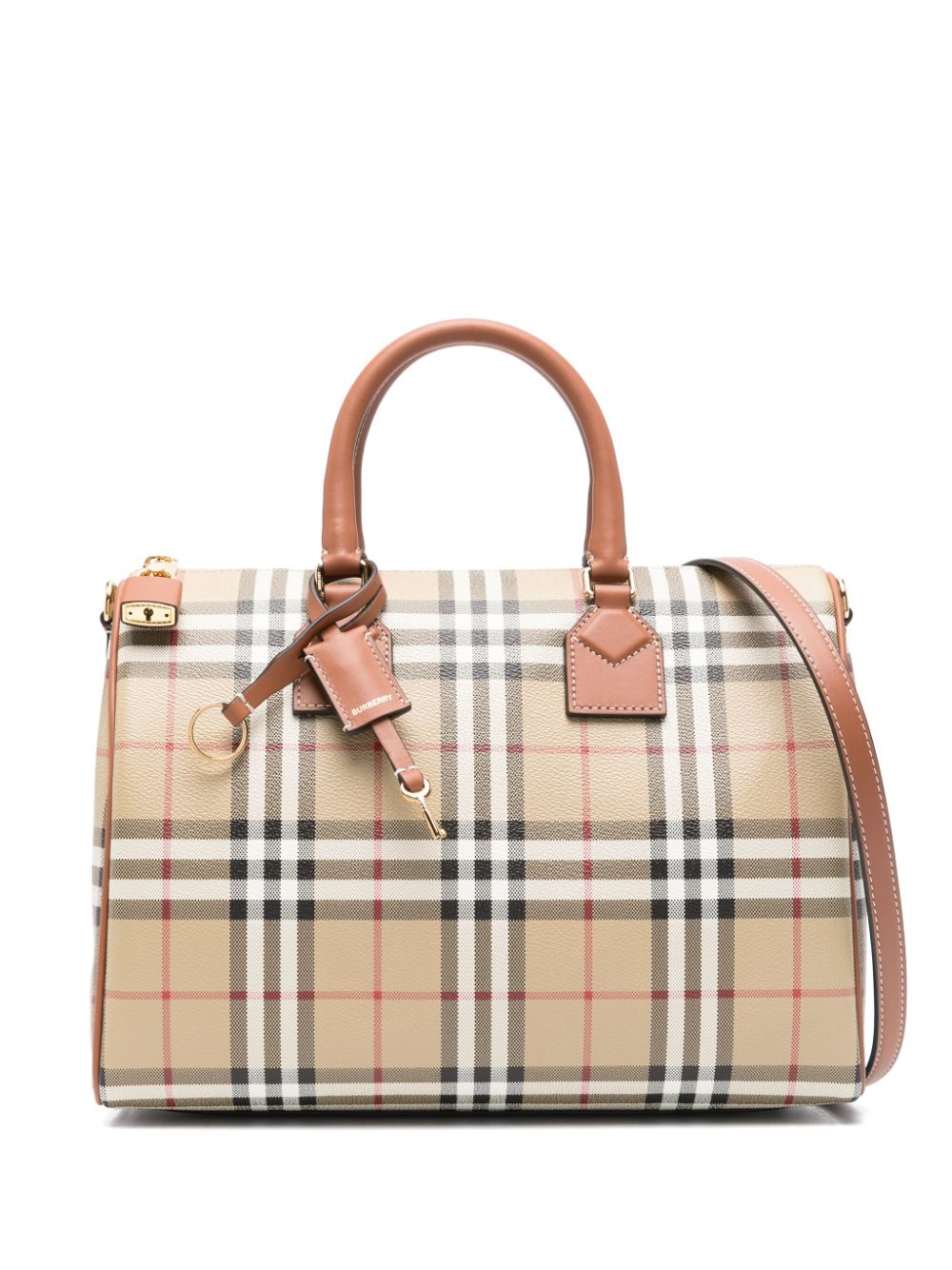 Burberry House geruite shopper Beige