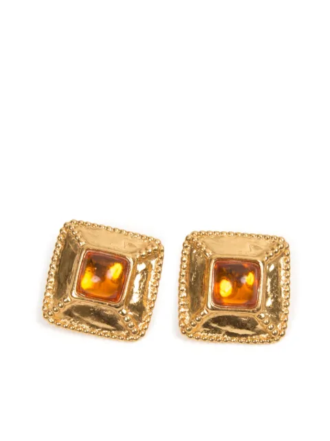 Saint Laurent Pre-Owned 1990s clip-on earrings