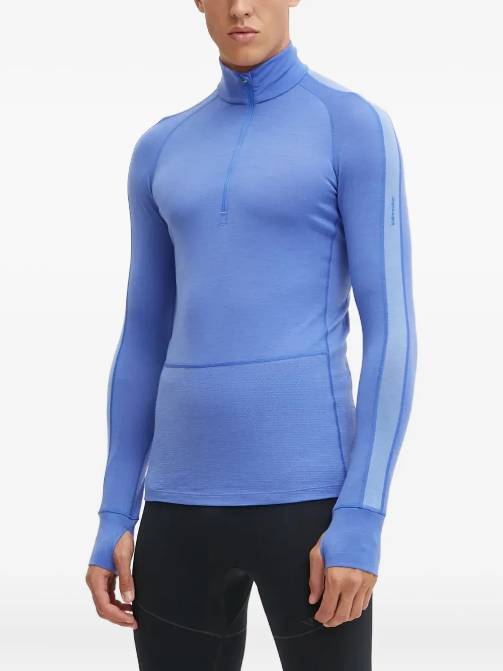 icebreaker zip-neck performance top | Blue | Image 1