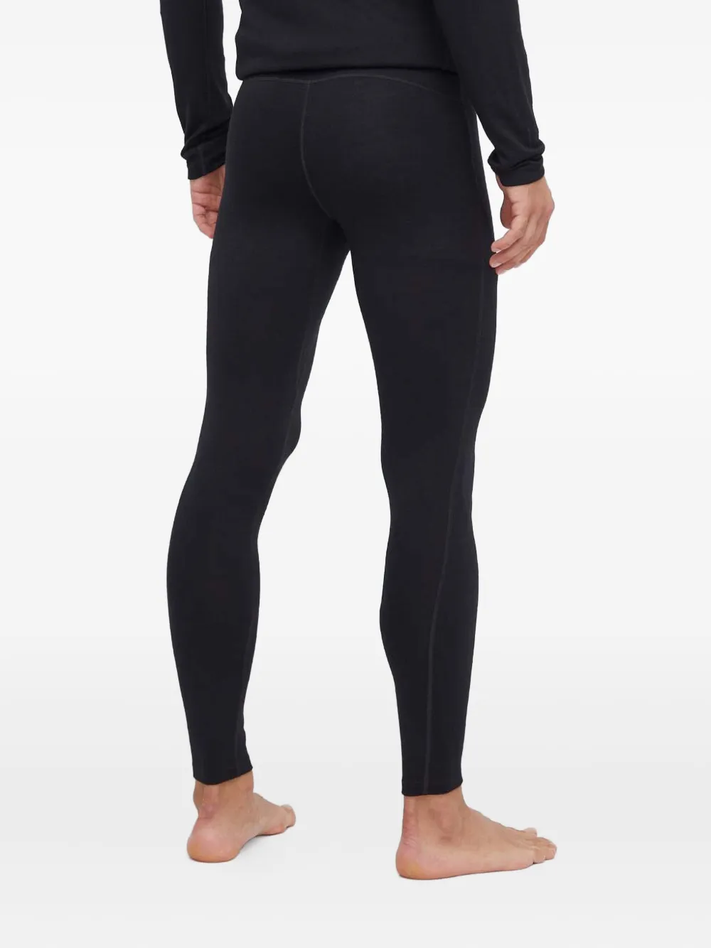 icebreaker Legging met logoband Zwart