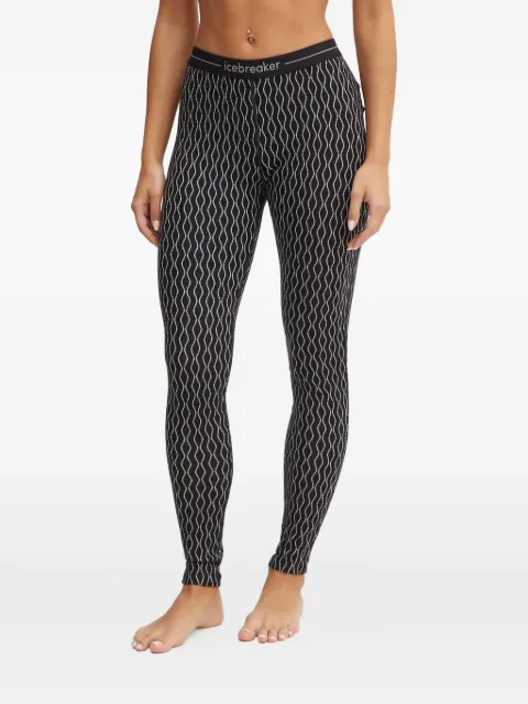 icebreaker geometric-pattern leggings