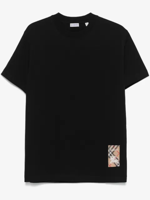 Burberry Check label cotton T-shirt
