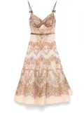 ZIMMERMANN Crush midi dress - Neutrals