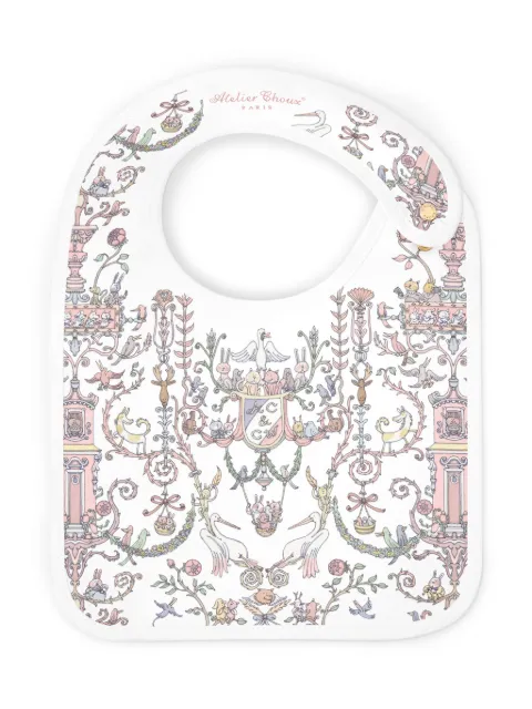 Atelier Choux Toile de Jouy bib