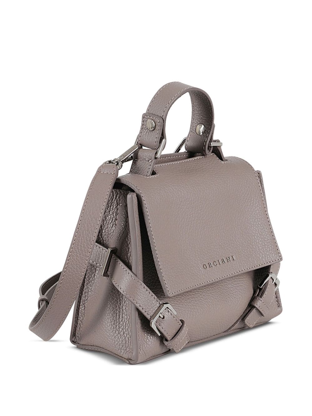 Shop Orciani Sveva Sense Two-way Handbag In Grey