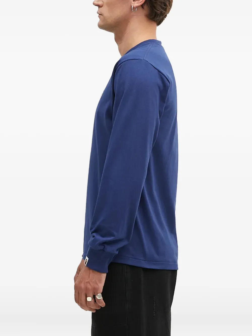 A BATHING APE One Point sweater met logo-applicatie Blauw