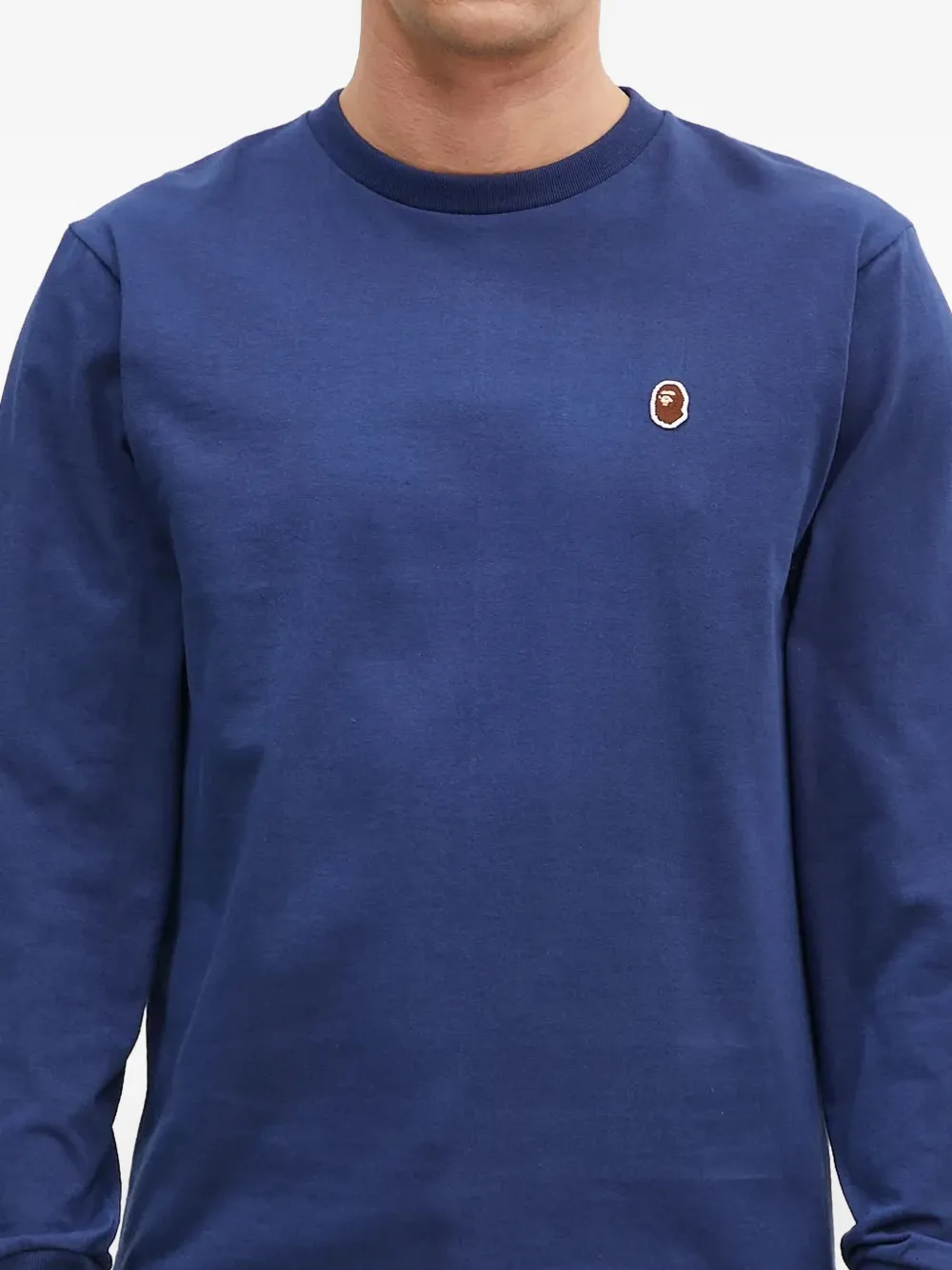 A BATHING APE One Point sweater met logo-applicatie Blauw