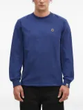 A BATHING APE® One Point logo-appliqué sweatshirt - Blue