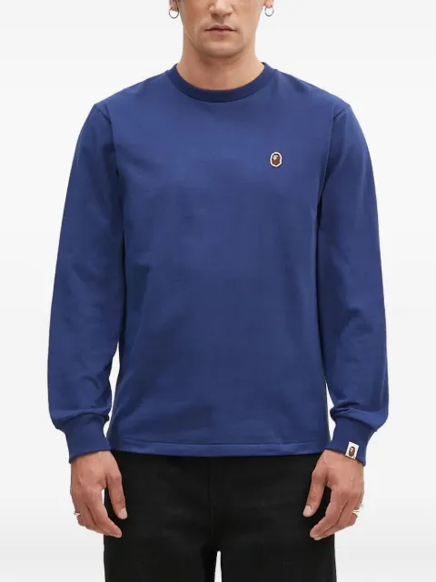 A BATHING APE® One Point logo-appliqué sweatshirt