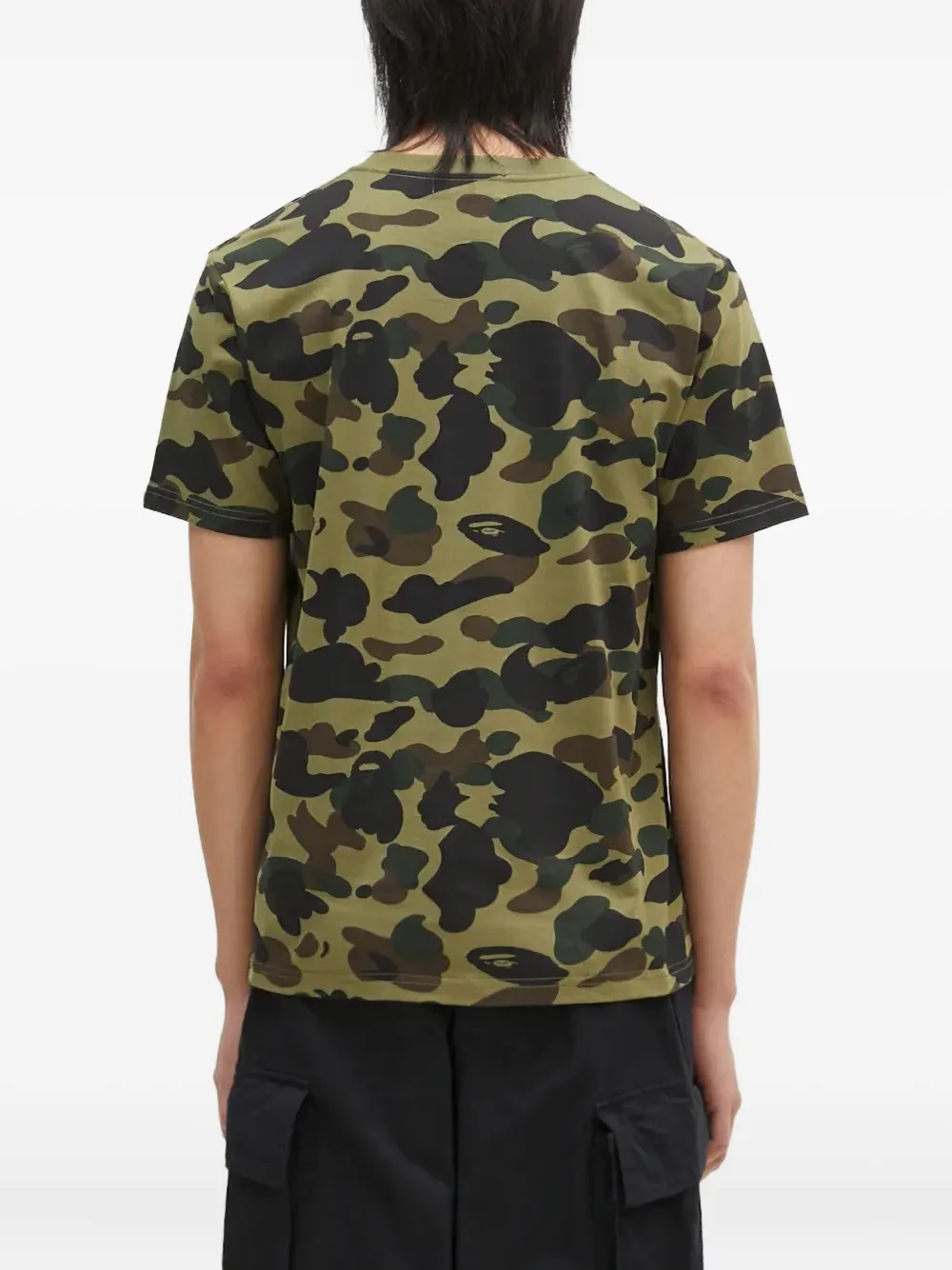 A Bathing Ape Camouflage-print T-shirt In Green
