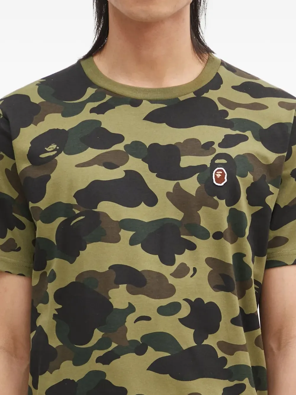 A Bathing Ape Camouflage-print T-shirt In Green