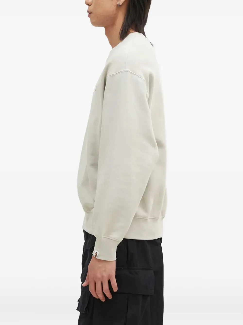 A BATHING APE® logo-embroidered crew neck sweatshirt | Sweatshirts | Image 2
