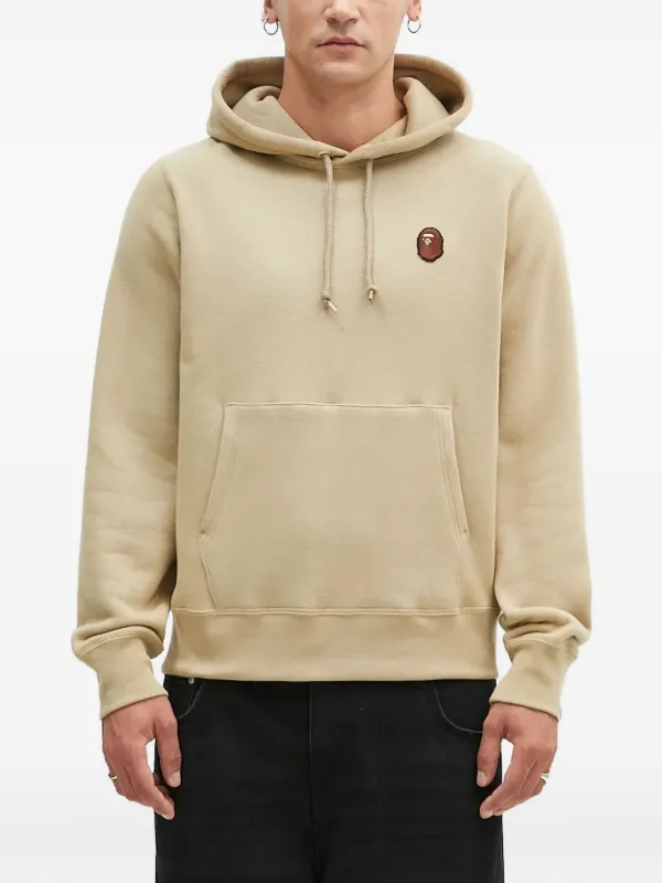 a bathing ape モカパーカー A BATHING APE® ロゴ パーカー | ニュートラル | FARFETCH JP