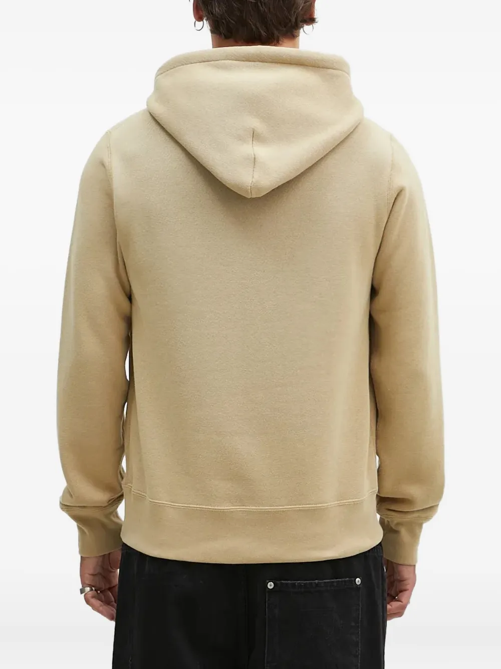 A BATHING APE Hoodie met logopatch Beige