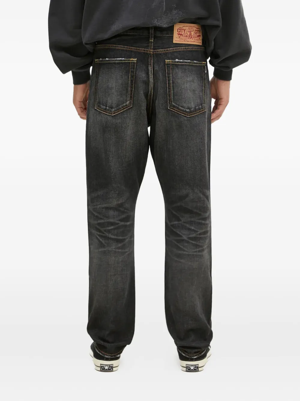 A BATHING APE One Point jeans Zwart