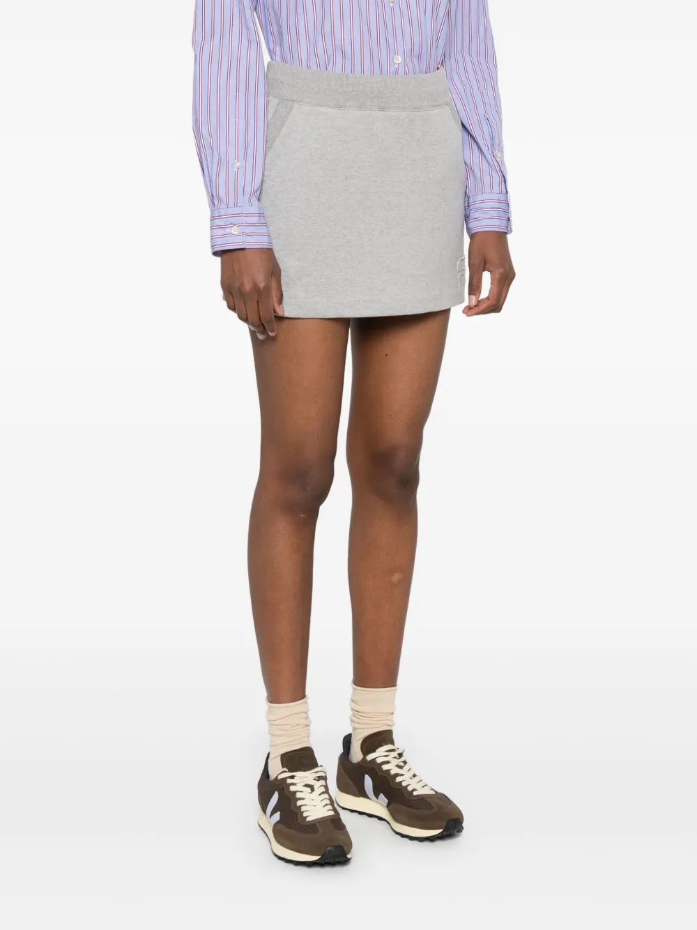 Miu Jersey mini-rok Grijs