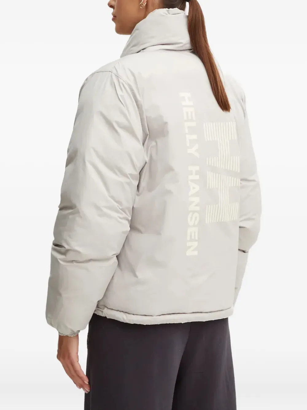 Helly Hansen YU 23 omkeerbaar jack met logoprint Beige