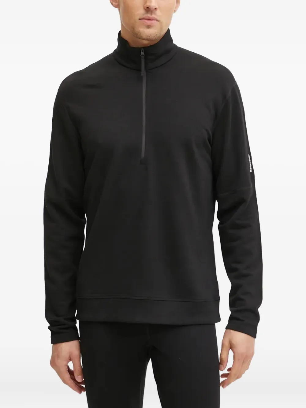 icebreaker zip-neck sweatshirt | Black | Image 1