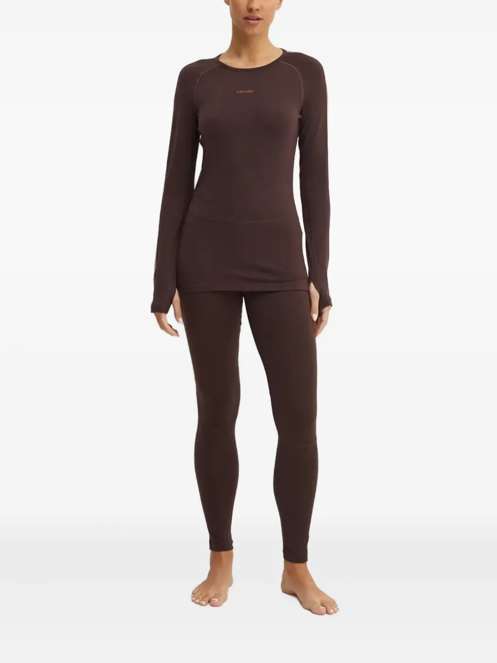 icebreaker Top met lange mouwen Bruin