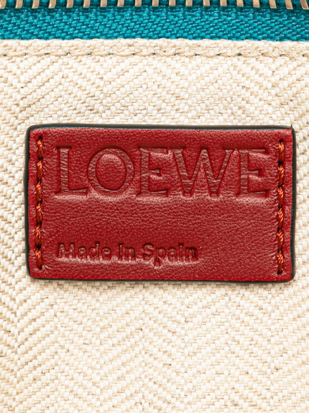 Loewe 21th Century Bicolor Leather Anagram clutch bag Women