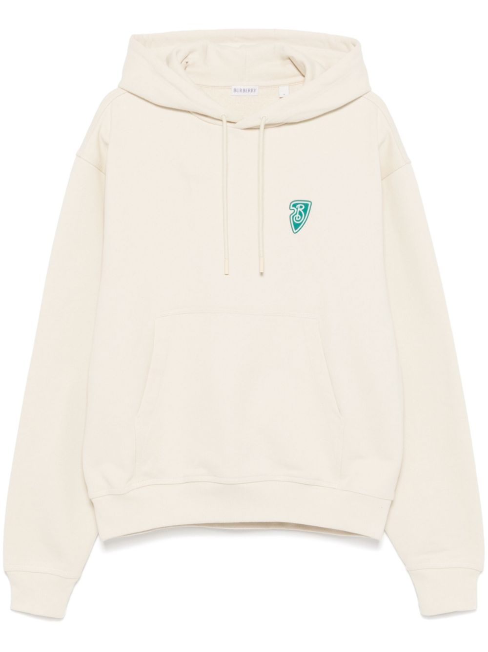 Burberry B Shield hoodie met logoprint Wit